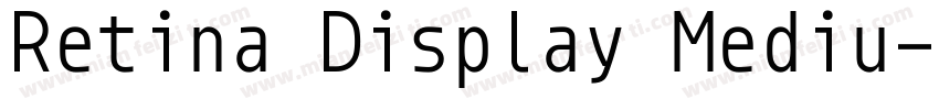 Retina Display Mediu字体转换